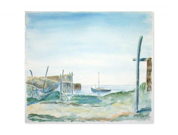 060 Preil, Kurische Nehrung. 1942 Aquarell 42x35.5 cm